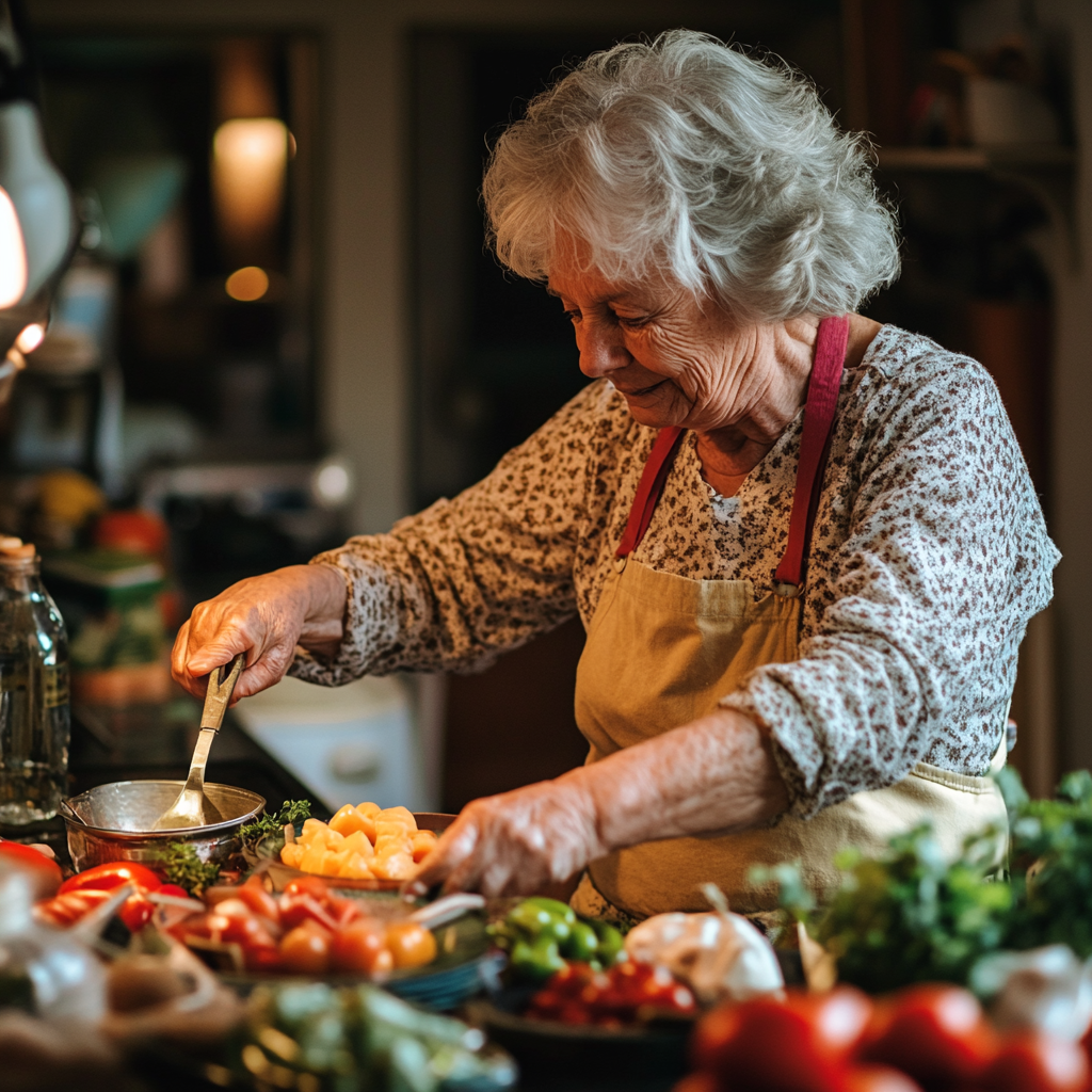 Людина готує здорову їжу за персональним планом